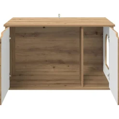vidaXL Kat Hus Artisan eg 85 x 55 x 50,5 cm Konstrueret træ