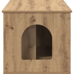 vidaXL Kat Hus Artisan eg 85 x 55 x 50,5 cm Konstrueret træ
