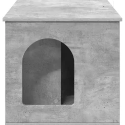 vidaXL Kat Hus Beton 85 x 55 x 50 cm Konstrueret træ