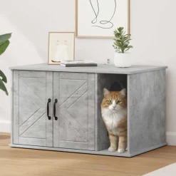 vidaXL Kat Hus Beton 85 x 55 x 50 cm Konstrueret træ