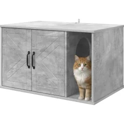 vidaXL Kat Hus Beton 85 x 55 x 50 cm Konstrueret træ