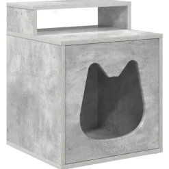 vidaXL Kat Hus Beton 42,5 x 40 x 53,5 cm Konstrueret træ