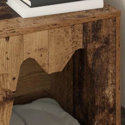 vidaXL Kat Hus Gammelt træ 42,5 x 40 x 53,5 cm Konstrueret træ