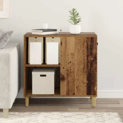 vidaXL Kat Hus Gammelt træ 72 x 42.5 x 70 cm Konstrueret træ