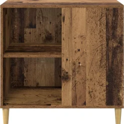 vidaXL Kat Hus Gammelt træ 72 x 42.5 x 70 cm Konstrueret træ