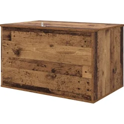 vidaXL Kat Hus Gammelt træ 85 x 55 x 50 cm Konstrueret træ