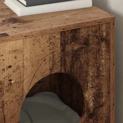 vidaXL Kat Hus Gammelt træ 42,5 x 40 x 53 cm Konstrueret træ