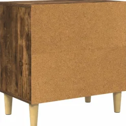 vidaXL Kat Hus Røget eg 51 x 30 x 52 cm Konstrueret træ