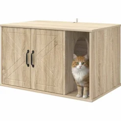 vidaXL Kat Hus Sonoma 85 x 55 x 50 cm Konstrueret træ