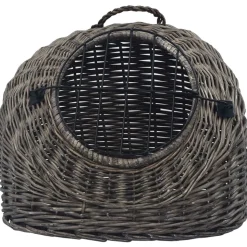 vidaXL kattetransport 45x35x35 cm naturpil grå