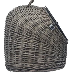 vidaXL kattetransport 45x35x35 cm naturpil grå