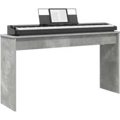 vidaXL Keyboard Stand Beton Grå 120 x 32 x 64 cm Konstrueret træ