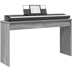 vidaXL Keyboard Stand Grå Sonoma 120 x 32 x 64 cm Konstrueret træ