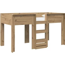 vidaXL Køjeseng til Børn Artisan Egetræ 100 x 200 cm Konstrueret træ