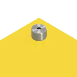 vidaXL Køkkenbacksplash 2 pcs Gul 100 x 50 cm hærdet glas