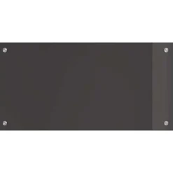 vidaXL Køkkenbacksplash 2 pcs Mørkegrå 80 x 40 cm hærdet glas