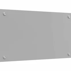 vidaXL Køkkenbacksplash 2 pcs Lysegrå 70 x 40 cm hærdet glas
