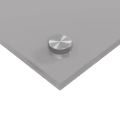 vidaXL Køkkenbacksplash 2 pcs Lysegrå 70 x 40 cm hærdet glas