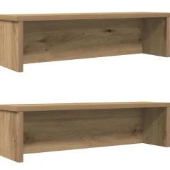 vidaXL køkkenreoler kan stables 2 stk. 50x15x16 cm kunsteg