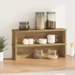 vidaXL køkkenreoler kan stables 2 stk. 50x15x16 cm kunsteg
