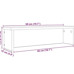 vidaXL køkkenstativ kan stables 50x15x16 cm grå sonoma-eg