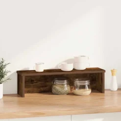 vidaXL køkkenstativ kan stables 50x15x16 cm røget egetræsfarve