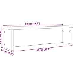 vidaXL køkkenstativ kan stables 50x15x16 cm røget egetræsfarve