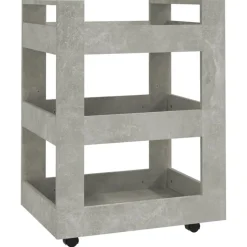 vidaXL køkkenvogn 60x45x80 cm konstrueret træ betongrå