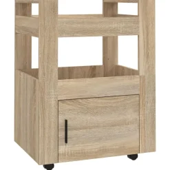 vidaXL køkkenvogn 60x45x80 cm konstrueret træ Sonoma-eg