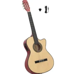 vidaXL klassisk western cutaway guitar med equalizer og 6 strenge