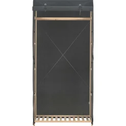 vidaXL klædeskab 79 x 40 x 170 cm stof grå