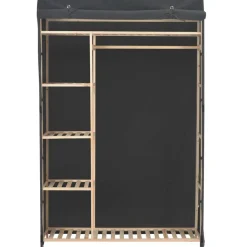 vidaXL klædeskab 110 x 40 x 170 cm stof grå