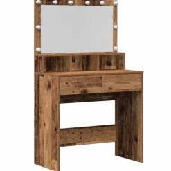 vidaXL Klædeskab Gammelt træ 80 x 41 x 134,5 cm Konstrueret træ