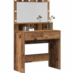 vidaXL Klædeskab Gammelt træ 80 x 41 x 134,5 cm Konstrueret træ