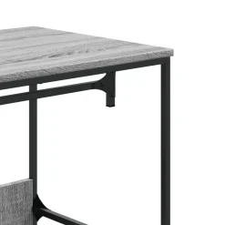 vidaXL klædeskab 90x50x180 cm konstrueret træ grå sonoma-eg