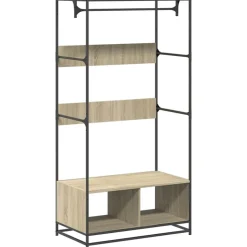 vidaXL klædeskab 90x50x180 cm konstrueret træ sonoma-eg