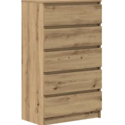vidaXL kommode 60x36x103 cm konstrueret træ kunsteg