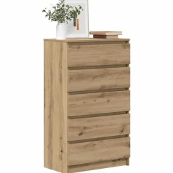 vidaXL kommode 60x36x103 cm konstrueret træ kunsteg