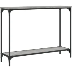 vidaXL konsolbord 101x30,5x75 cm konstrueret træ grå sonoma-eg