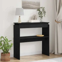 vidaXL konsolbord 80x30x80 cm konstrueret træ betongrå