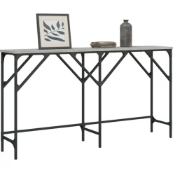 vidaXL konsolbord 140x29x75 cm konstrueret træ grå sonoma-eg
