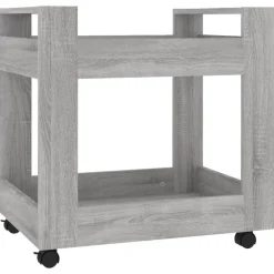 vidaXL kontorvogn 60x45x60 cm konstrueret træ grå sonoma-eg