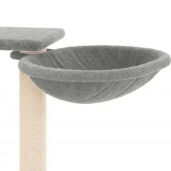 vidaXL kradsetræ med sisalstolper 82 cm lysegrå