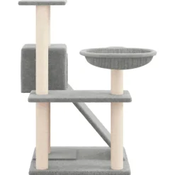 vidaXL kradsetræ med sisalstolper 82 cm lysegrå
