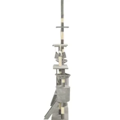 vidaXL kradsetræ til katte med sisal-kradsstolper 230-250 cm grå