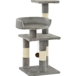 vidaXL kradsetræ til katte med sisal-kradsestolper 65 cm grå