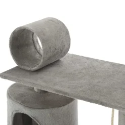 vidaXL kradsetræ til katte med sisal-kradsestolper 140 cm grå