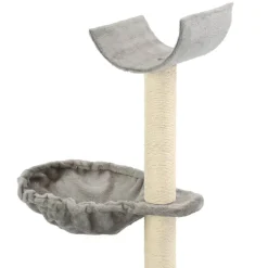 vidaXL kradsetræ til katte med sisal-kradsestolper 105 cm grå