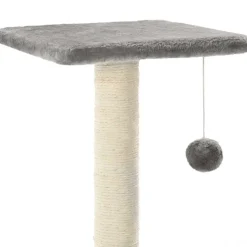 vidaXL kradsetræ til katte med sisal-kradsestolper 65 cm grå