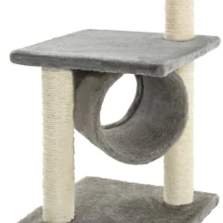 vidaXL kradsetræ til katte med sisal-kradsestolper 65 cm grå
